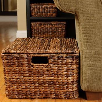 3 Pack Handwoven Abaca Storage Baskets