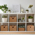 4 Pack Scalloped Paper Rope Storage Baskets
