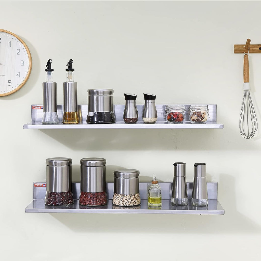 2 Pack Stainless Steel Wall Shelves