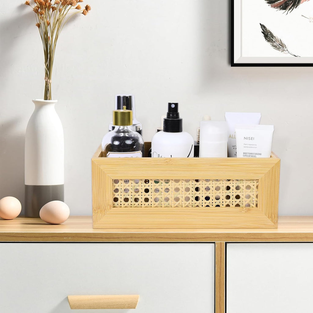 3 Pack Rattan Bamboo Nesting Baskets