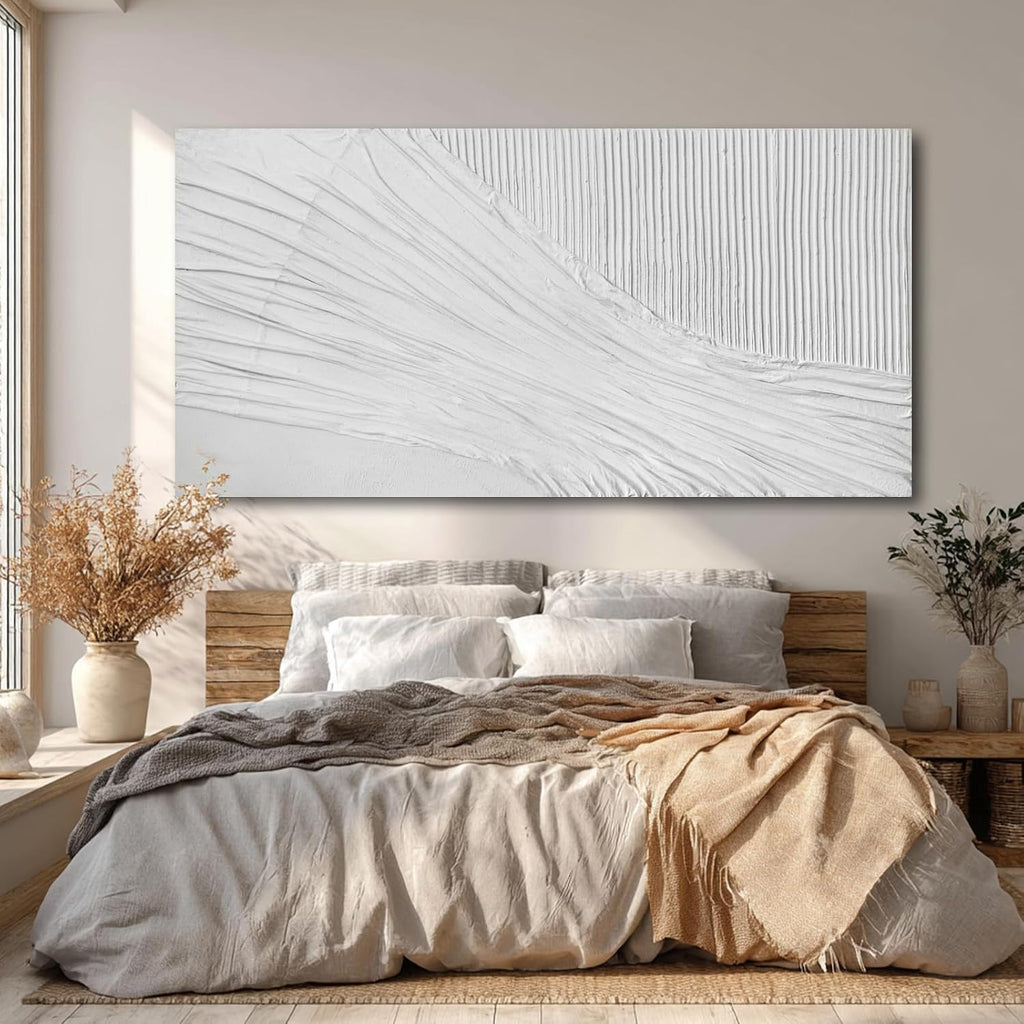 Neutral 3D Textured Canvas Wall Art 29x58