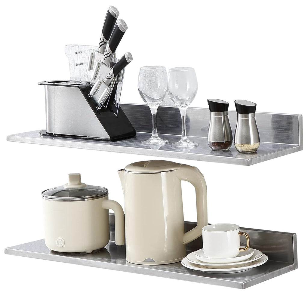 2 Pack Stainless Steel Wall Shelves