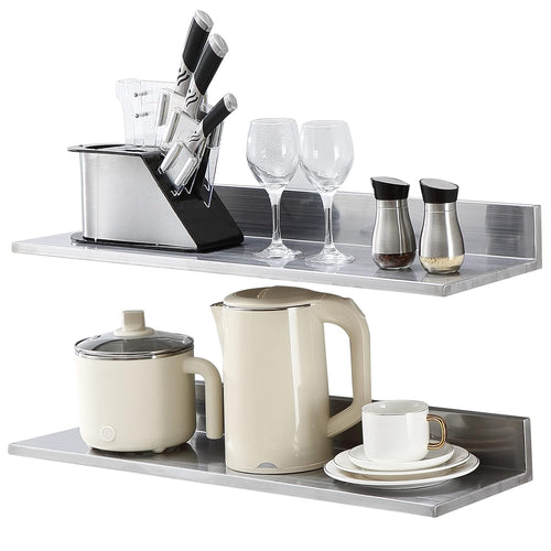 2 Pack Stainless Steel Wall Shelves