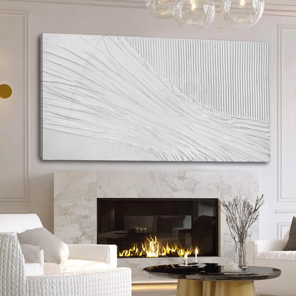 Neutral 3D Textured Canvas Wall Art 29x58