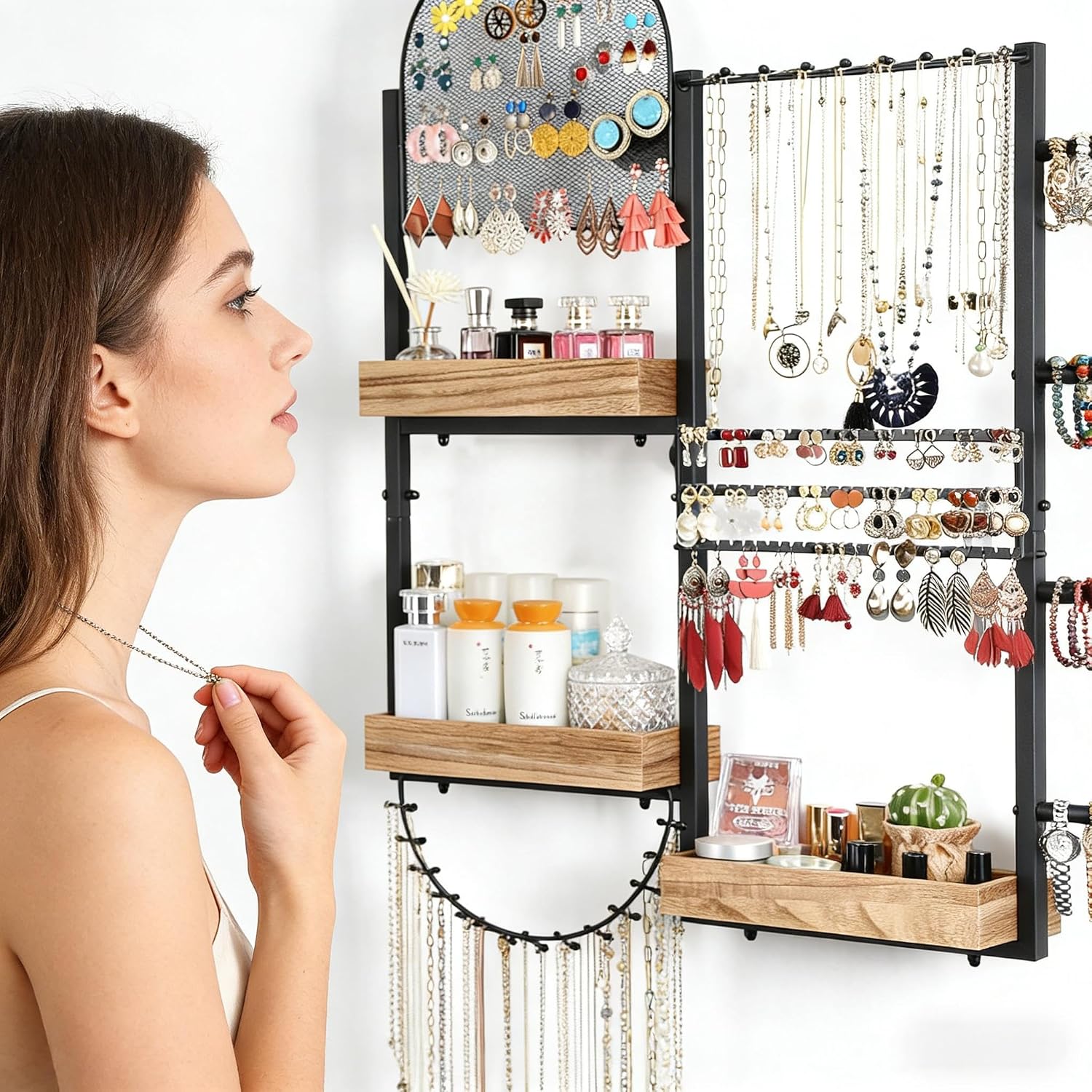 Wall Mount Jewelry Organizer