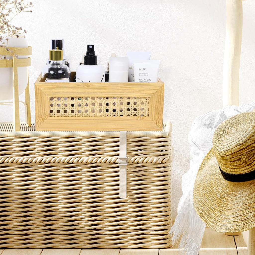 3 Pack Rattan Bamboo Nesting Baskets