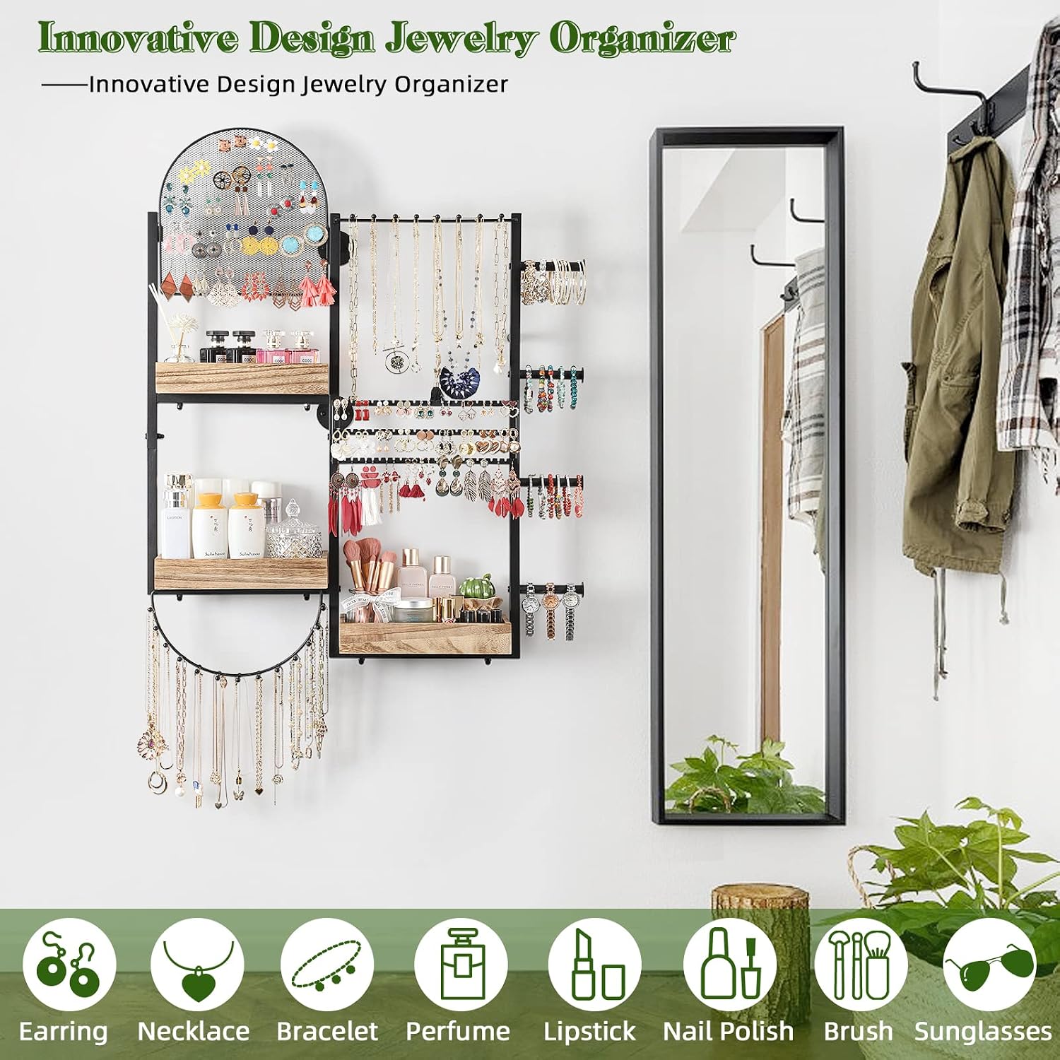 Wall Mount Jewelry Organizer