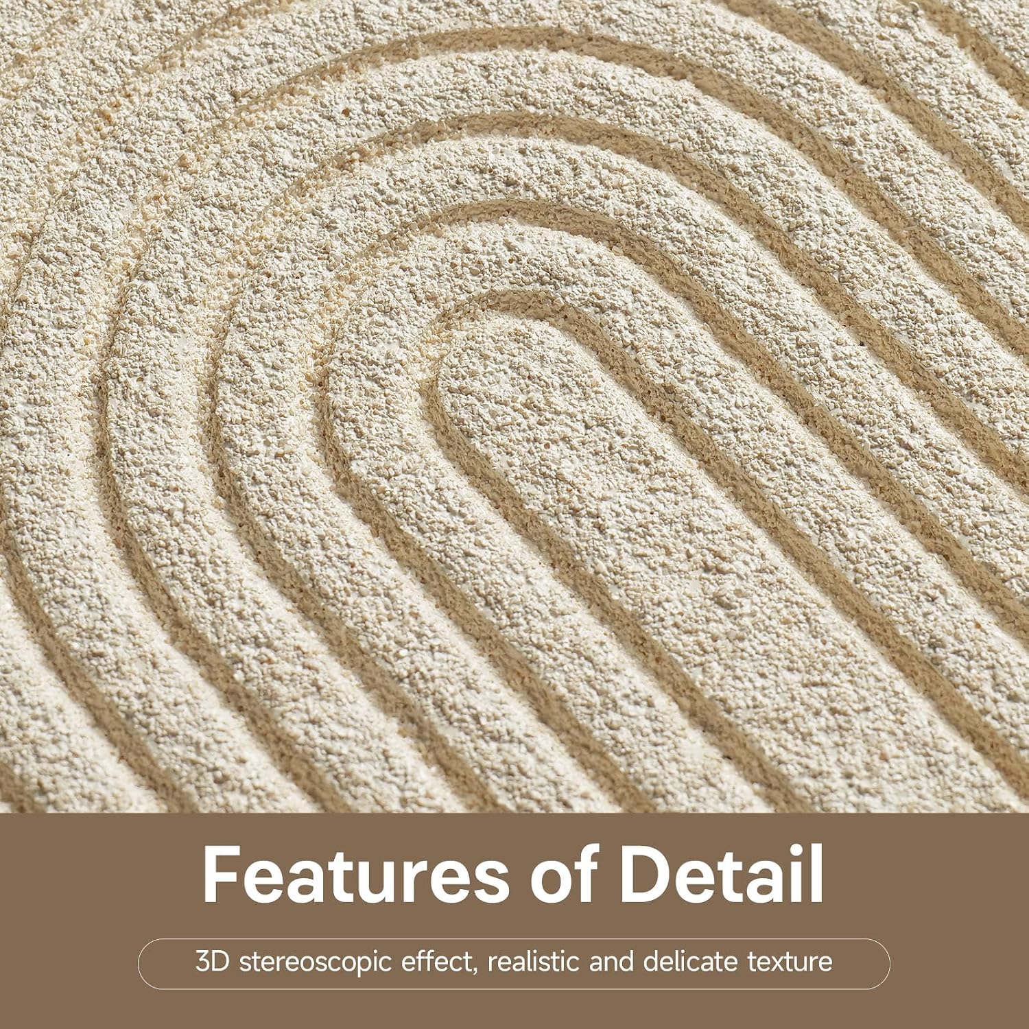 Neutral 3D Textured Wall Art with Shelf