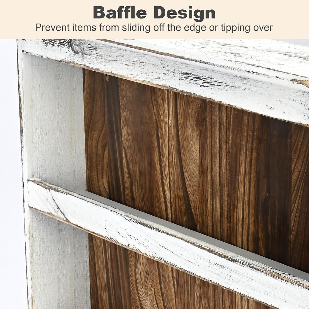 3 Tier Wood Wall Spice Rack