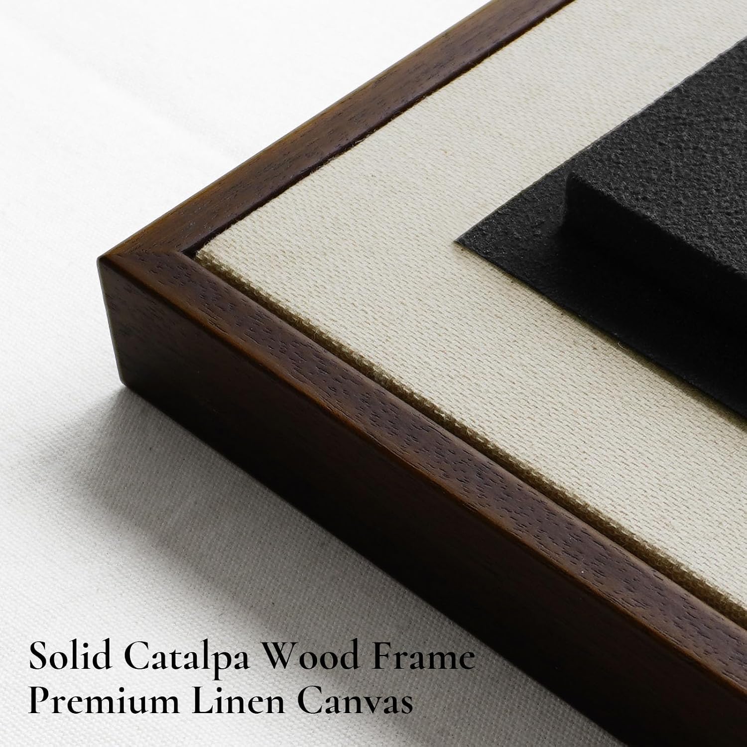 2Pcs Black White Textured Abstract Wall Art 16x24 In