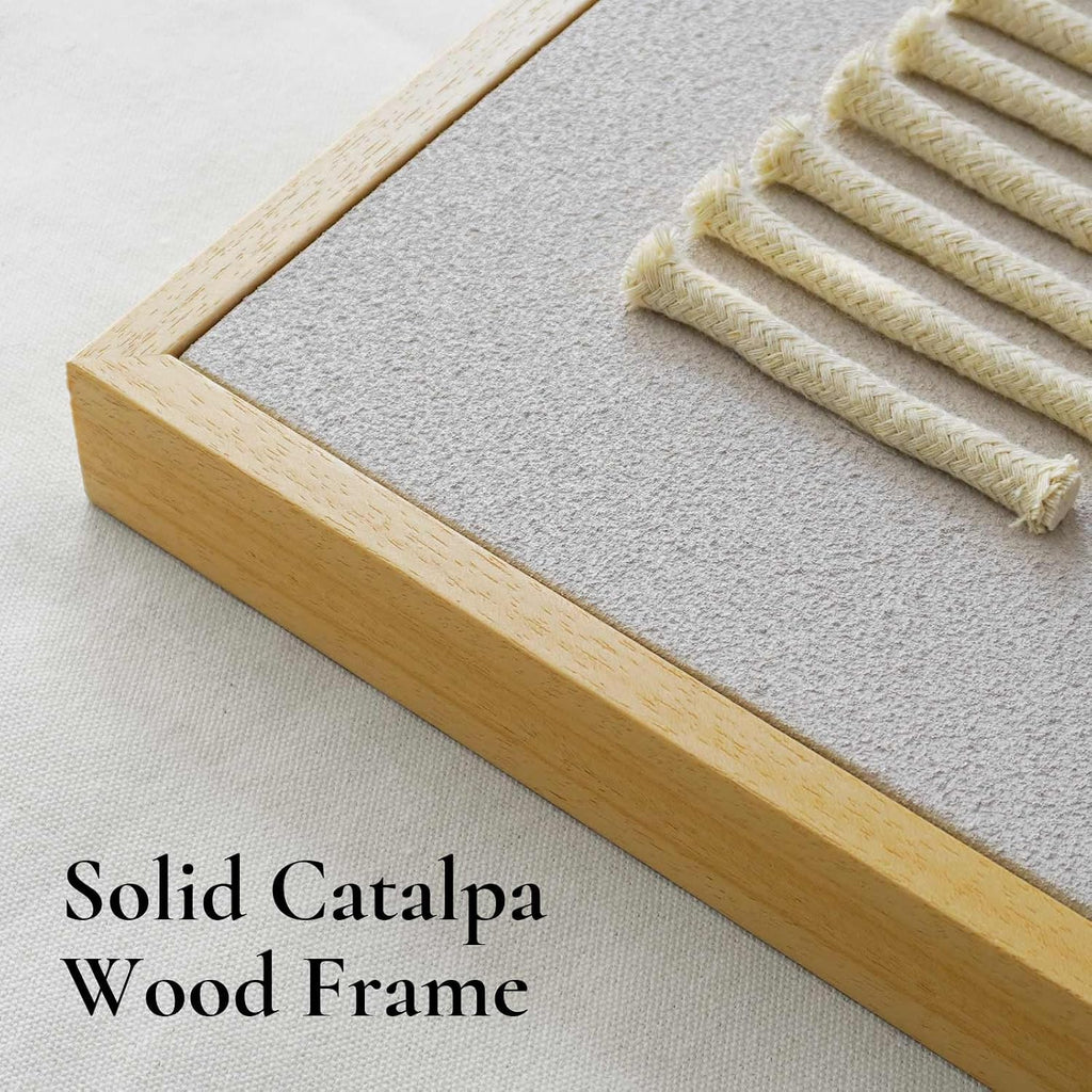3Pcs Neutral 3D Textured Abstract Framed Wall Art 16x24 In