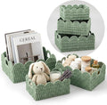 3 Pack Sage Green Paper Rope Baskets