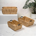3 Pack Natural Water Hyacinth Nesting Baskets