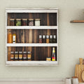 3 Tier Wood Wall Spice Rack